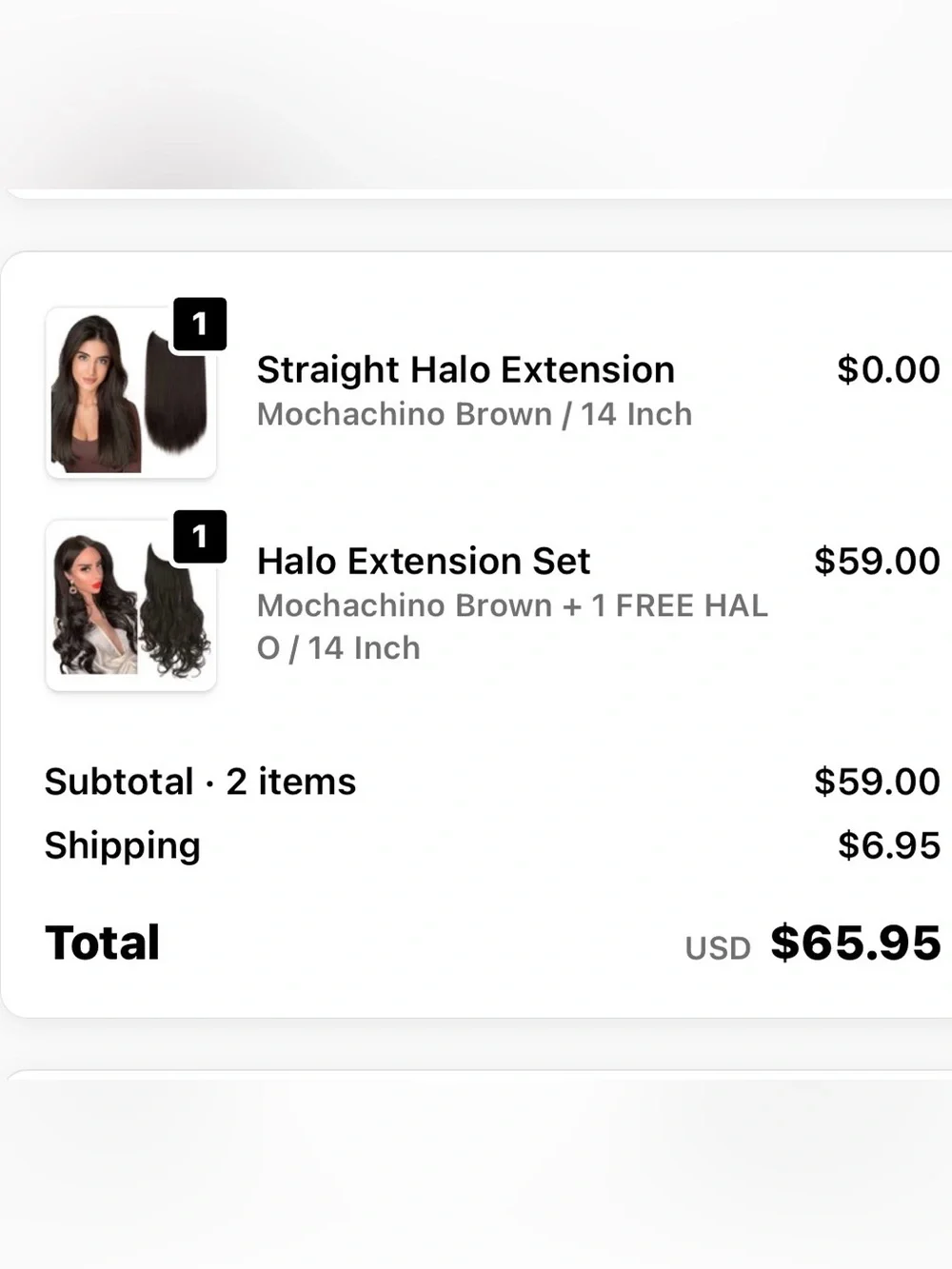 Thathair Mochachino Hair Extensions - 2 Packs